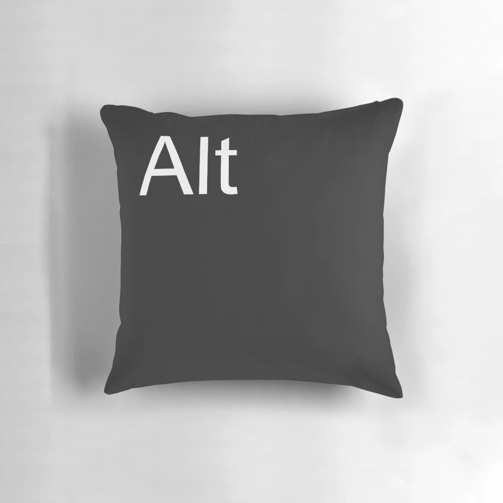 Ergonomic alt pillow in black color, a must-have keyboard accessory for computer users