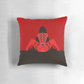 Artistically tied shibari rope model on pillow, high-quality erotic bondage wall art
