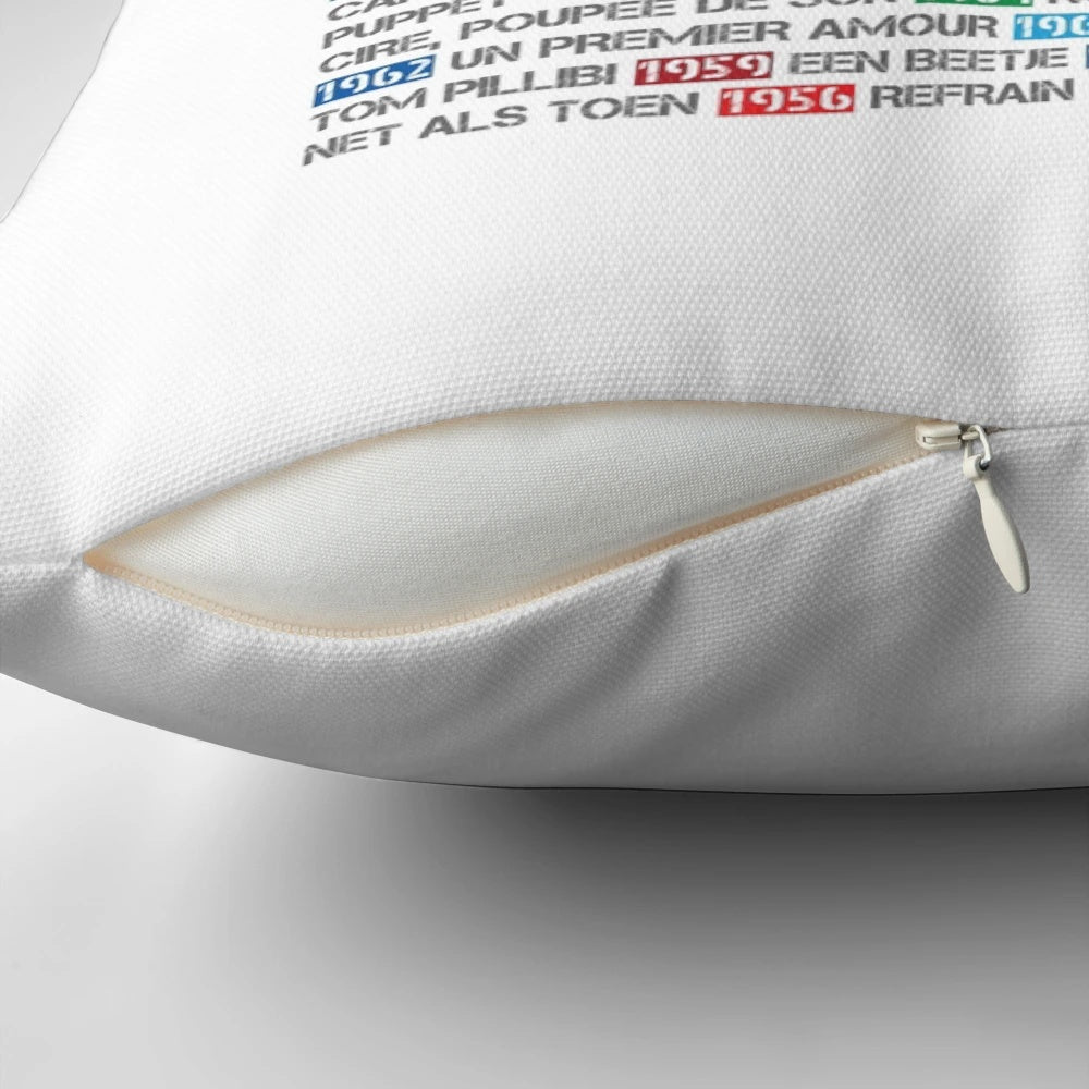 ESC Winning Songs Pillow - A stylish cushion featuring the winning songs from the Eurovision Song Contest