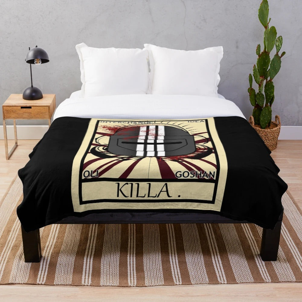 Escape from Tarkov-inspired Killa Tarot design plush blanket