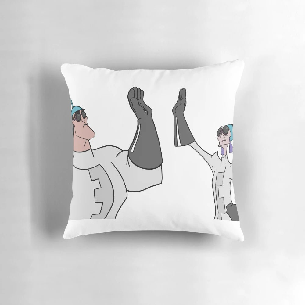 Esma and Cronk from The Emperor's New Groove themed decorative pillow