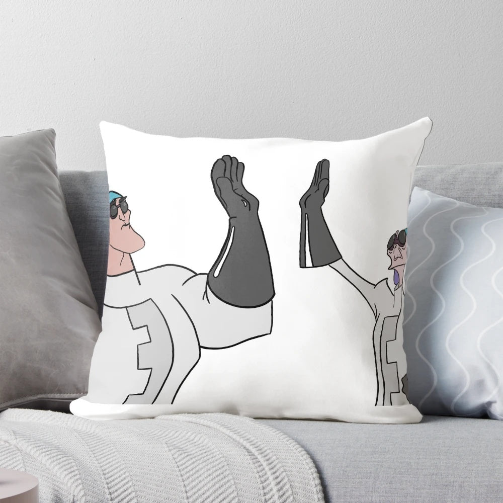 Esma and Cronk from The Emperor's New Groove themed decorative pillow
