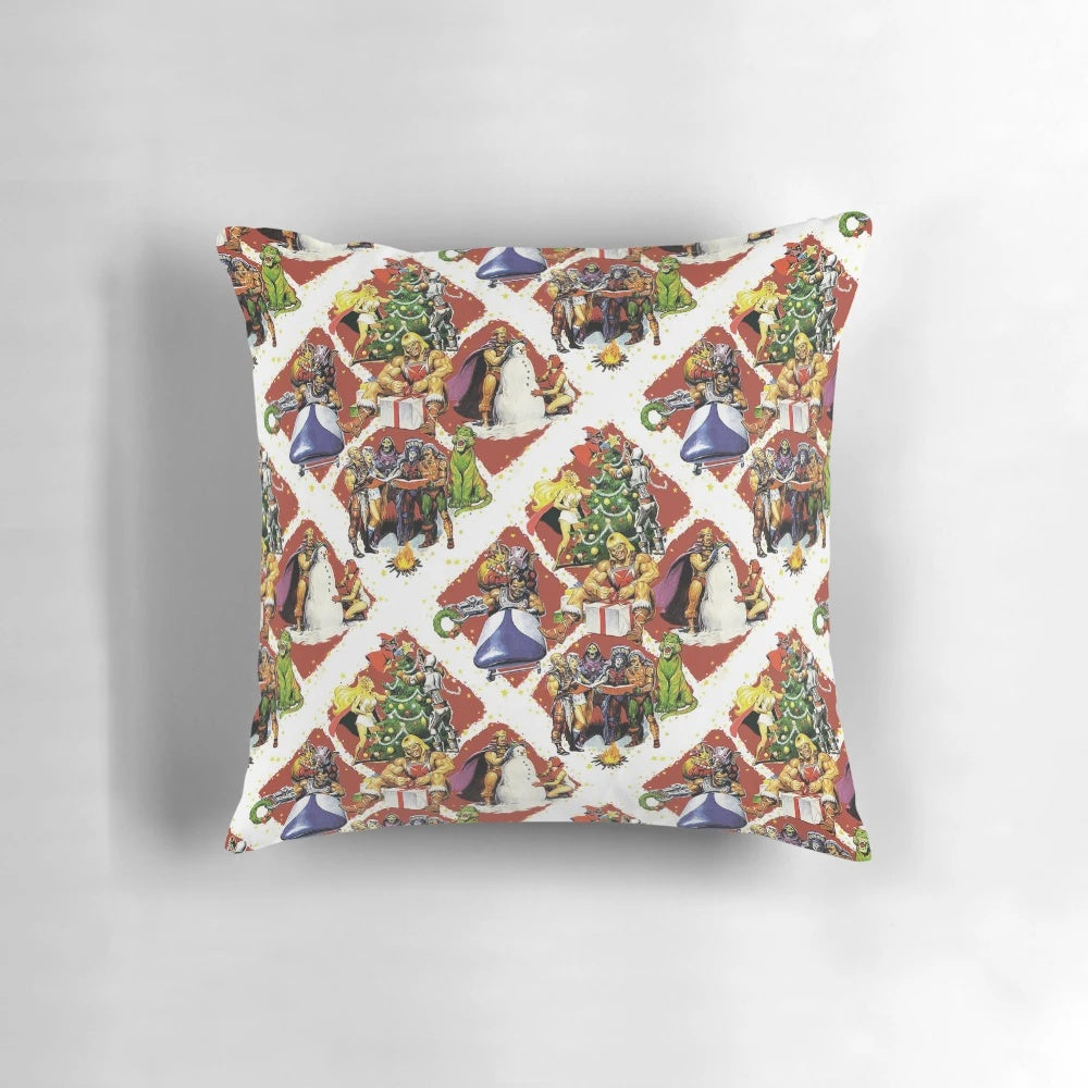 Eternian Xmas Pillow featuring a whimsical design by artist Phil Postma
