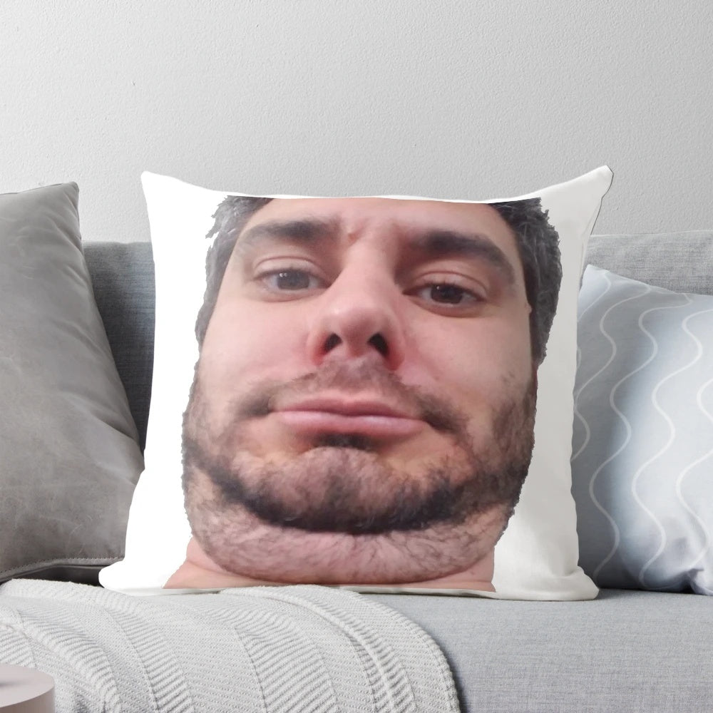 Ethan H3H3 Face Pillow featuring Ethan Klein's iconic expression