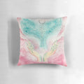 Soft, fluffy angel pillow with a bright, celestial design