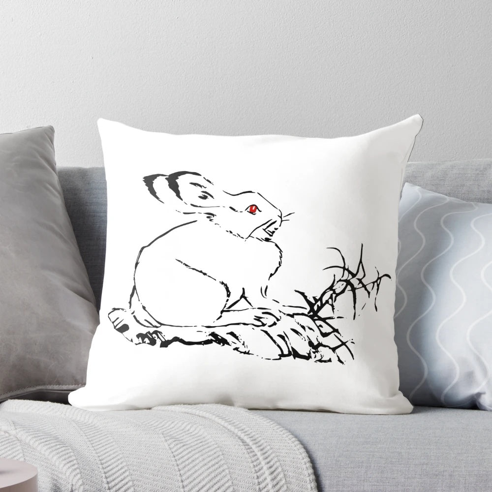 Decorative pillow featuring a rabbit design inspired by the C-drama "The Untamed"