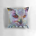 Ethereal, fantasy-inspired owl pillow with a magical, faerie-like design.