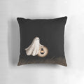 Ghostly pillow with lantern lighting and starry night sky backdrop