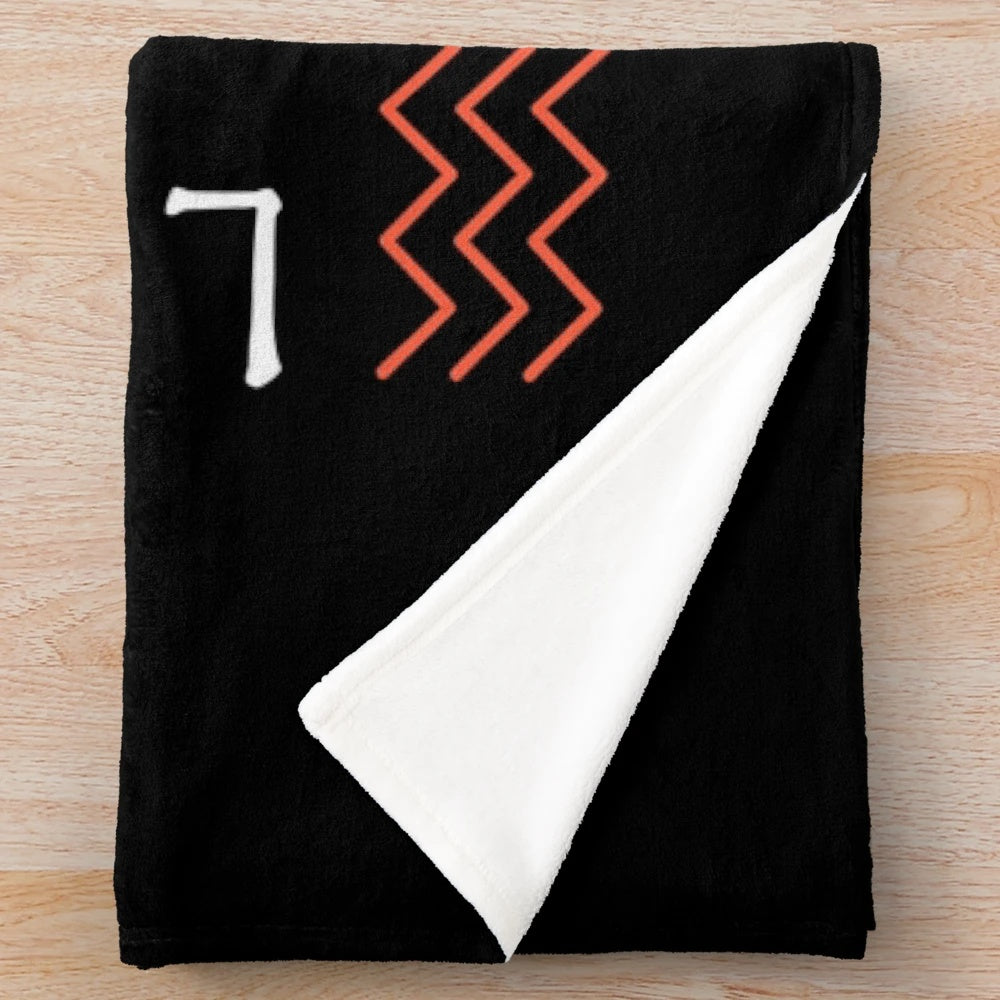 A soft, plush blanket featuring a magical, mythical design inspired by Asian folklore and fantasy.