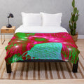 Tree goddess plush blanket with enchanting nature-themed design