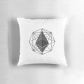 Ethereum Blockchain ($ETH) Cryptocurrency Decorative Pillow