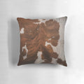 Cowhide pillow made from ethically sourced, cruelty-free leather
