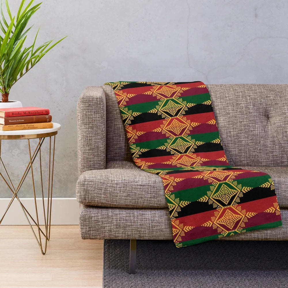 Ethnic Filipino Tribal Pattern Inaul Plush Blanket