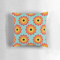 Ethnic geometric pattern pillowcase with colourful abstract symmetry design