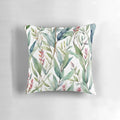 Eucalyptus leaf pattern decorative throw pillow for botanical home decor
