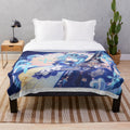 Eula Genshin Impact inspired plush blanket