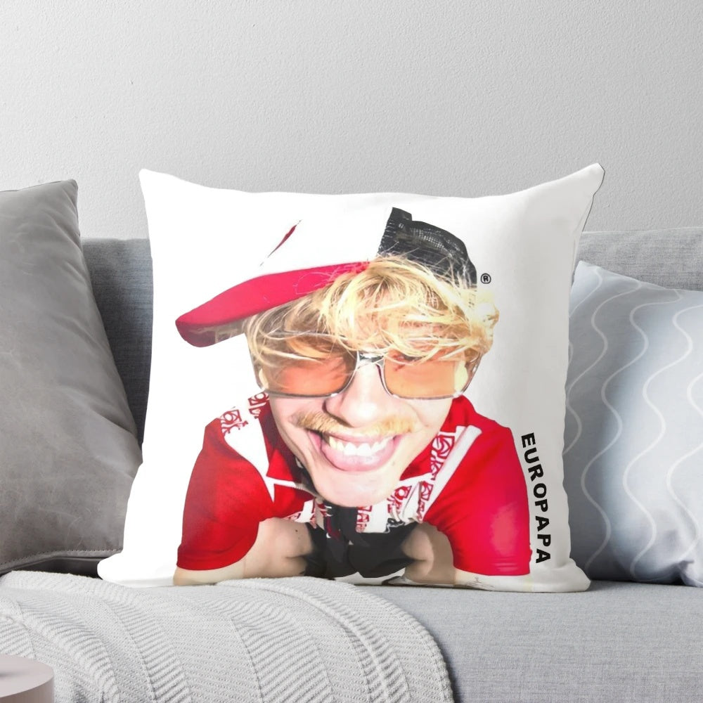 Europapa Joost Klein Eurovision Sticker Pillow - Pop Art Home Decor