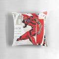 Evangelion EVA Unit-02Collage Pillow featuring characters from the Neon Genesis Evangelion anime series