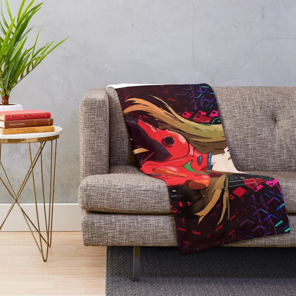 Evangelion-inspired Asuka Langley Sōryū plush blanket
