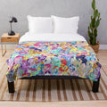 Everypony inspired plush blanket featuring characters from the My Little Pony cartoon series
