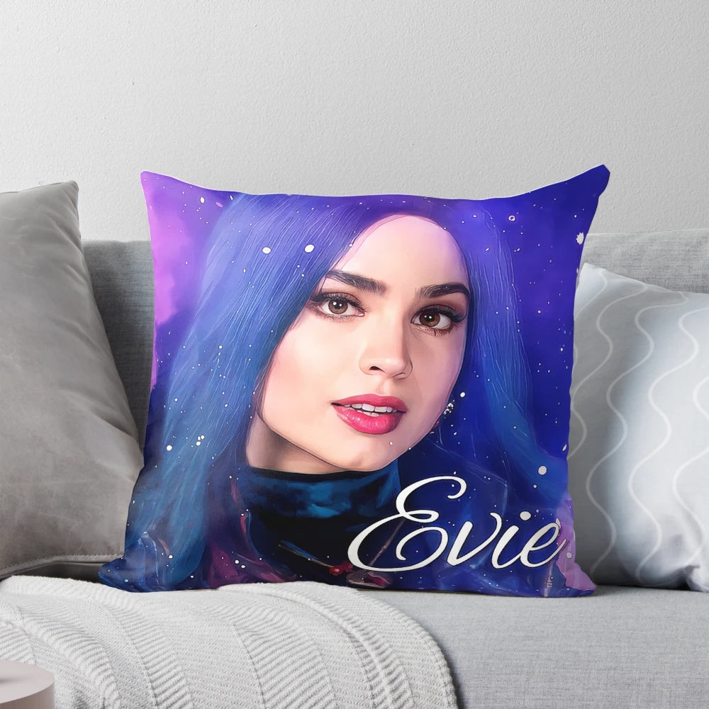 Evie Blue Princess Descendants 3 Themed Pillow