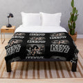 Kiss Band Plush Blanket with Band Members