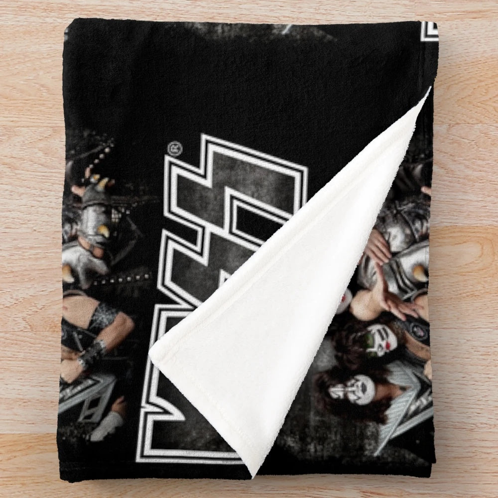 Kiss Band Plush Blanket with Band Members