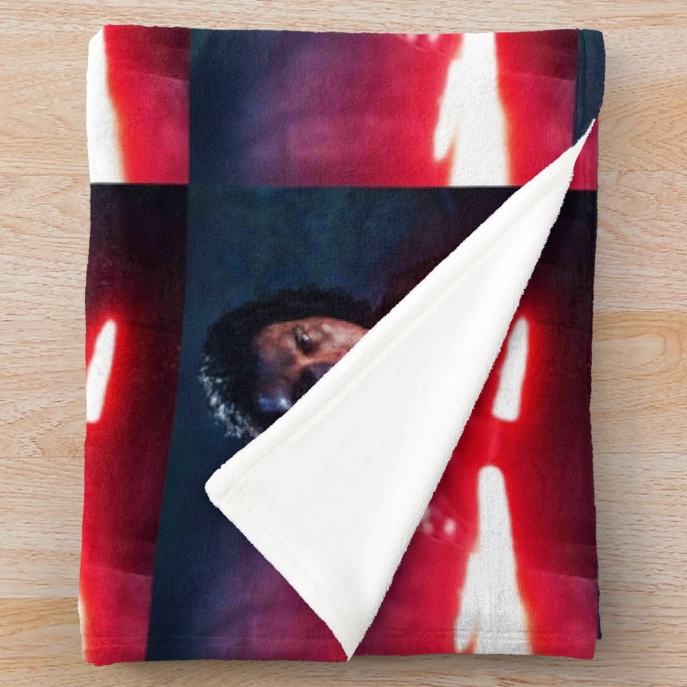 Adam Driver as Kylo Ren in a Star Wars-inspired plush blanket