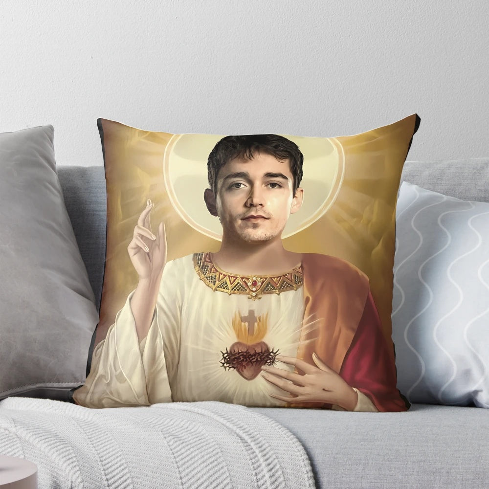 Charles Leclerc Formula 1 Jesus Pillow - High-Quality F1 Merchandise