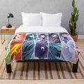 Demon Slayer Hashira Plush Blanket featuring anime characters