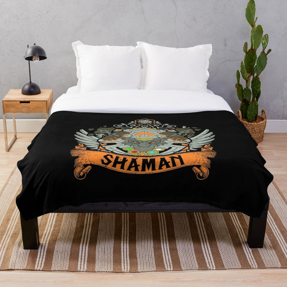 Cozy World of Warcraft-inspired plush blanket