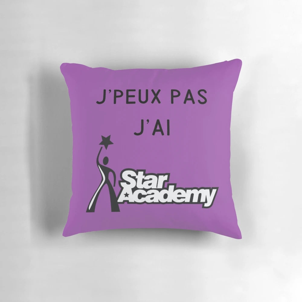 Comfortable 'I Can't I Have Star Academy' themed pillow for fans