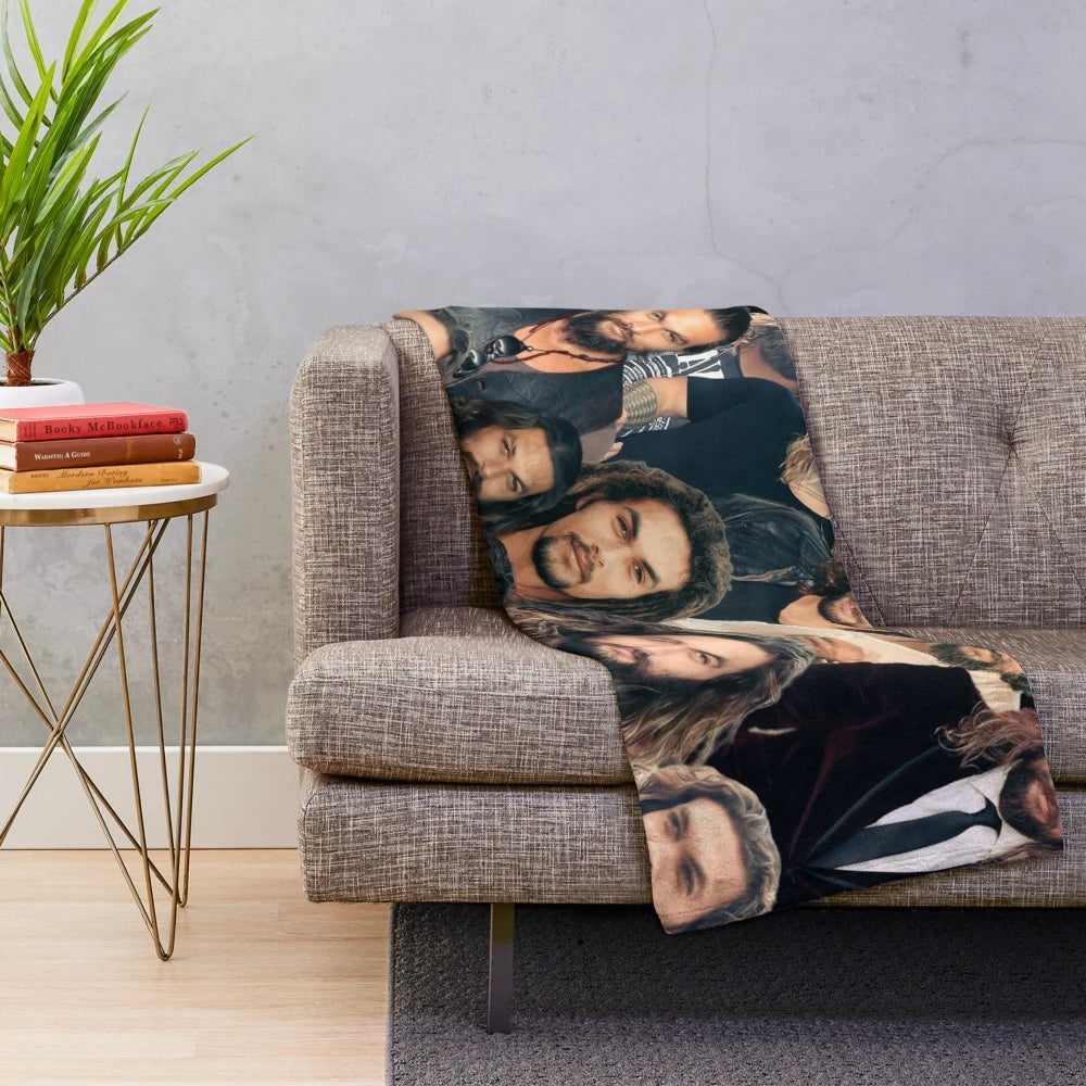 Jason Momoa Collage Plush Blanket