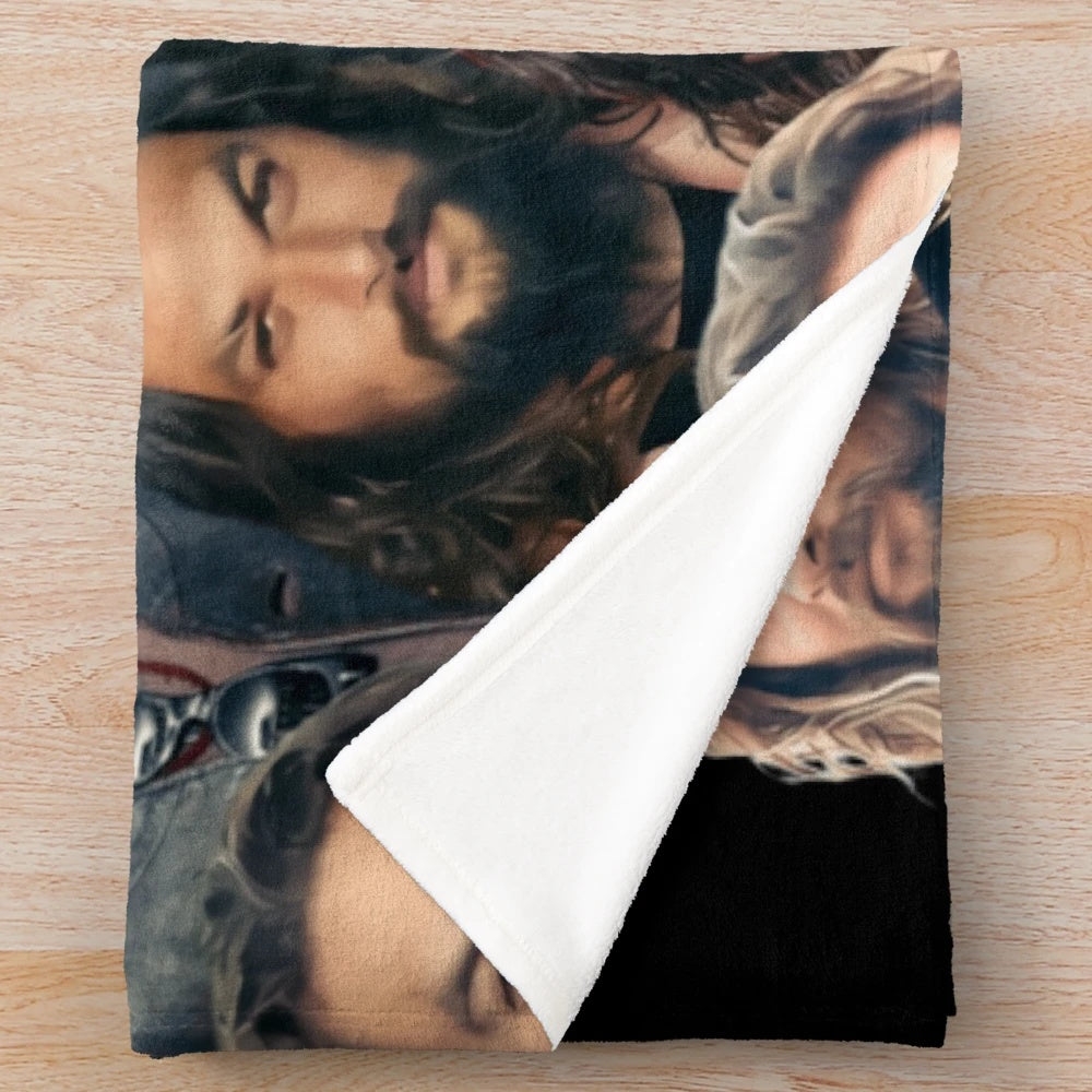 Jason Momoa Collage Plush Blanket