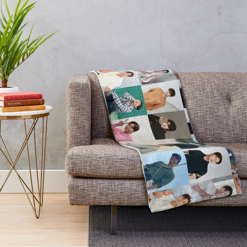 Kim Seon Ho themed plush blanket