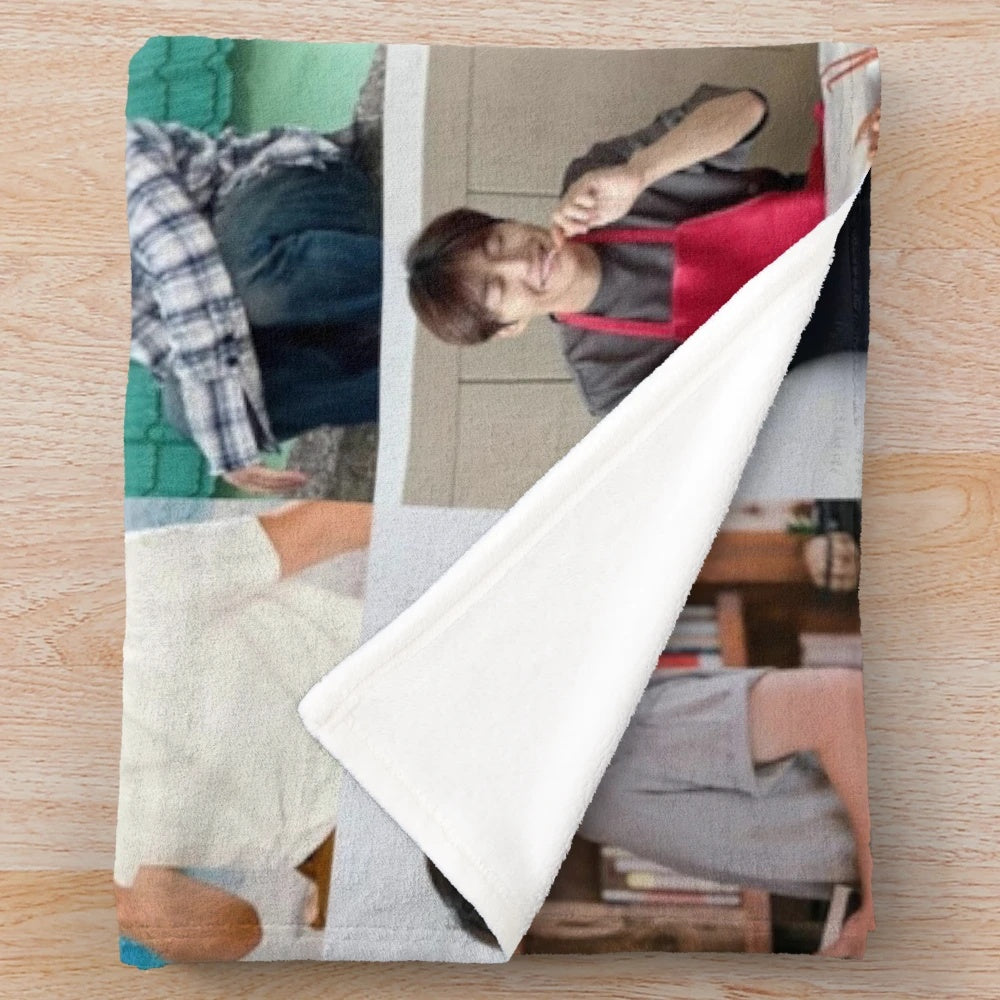 Kim Seon Ho themed plush blanket