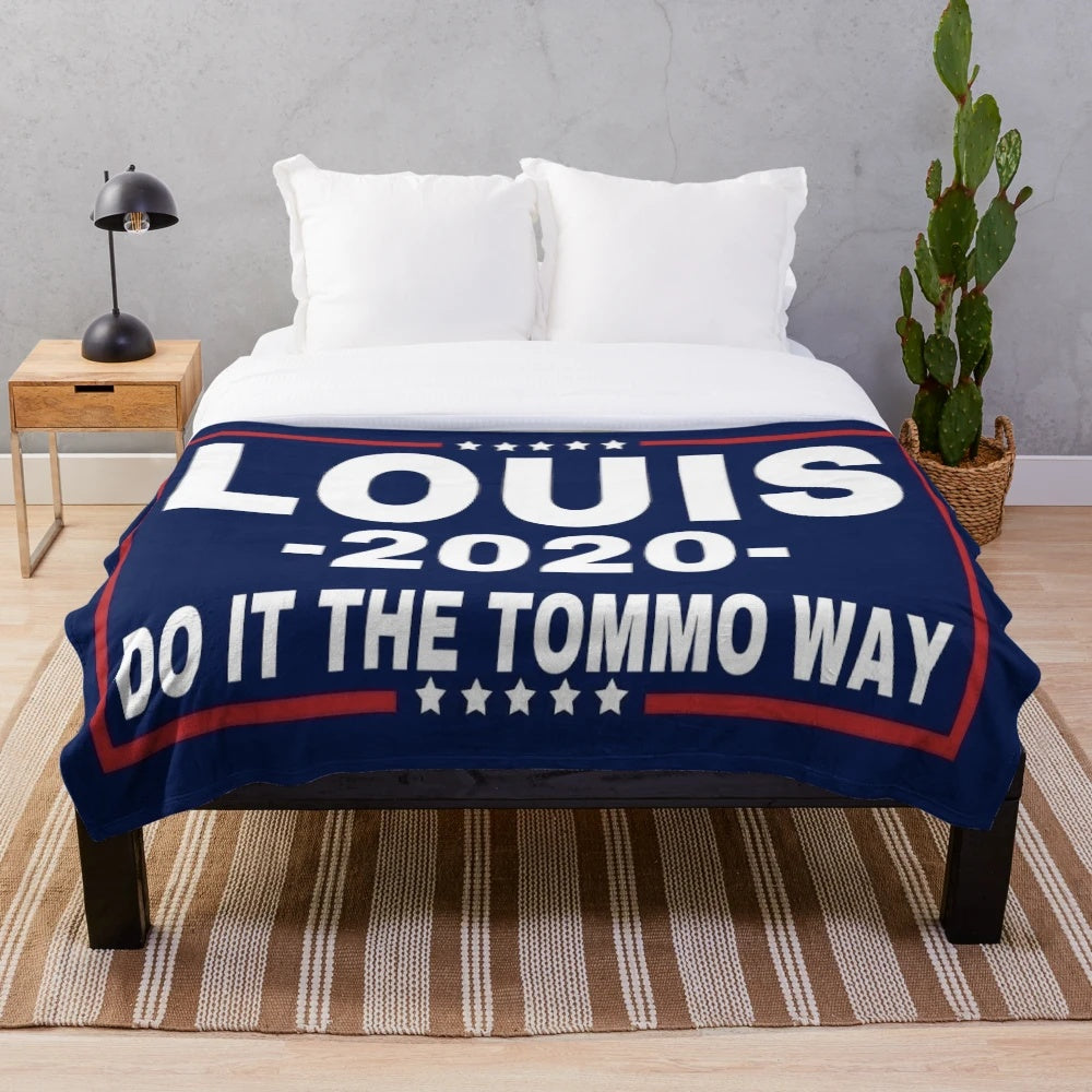 Louis Tomlinson Inspired Plush Blanket for One Direction Fans