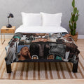 Michael B. Jordan celebrity photo collage plush blanket