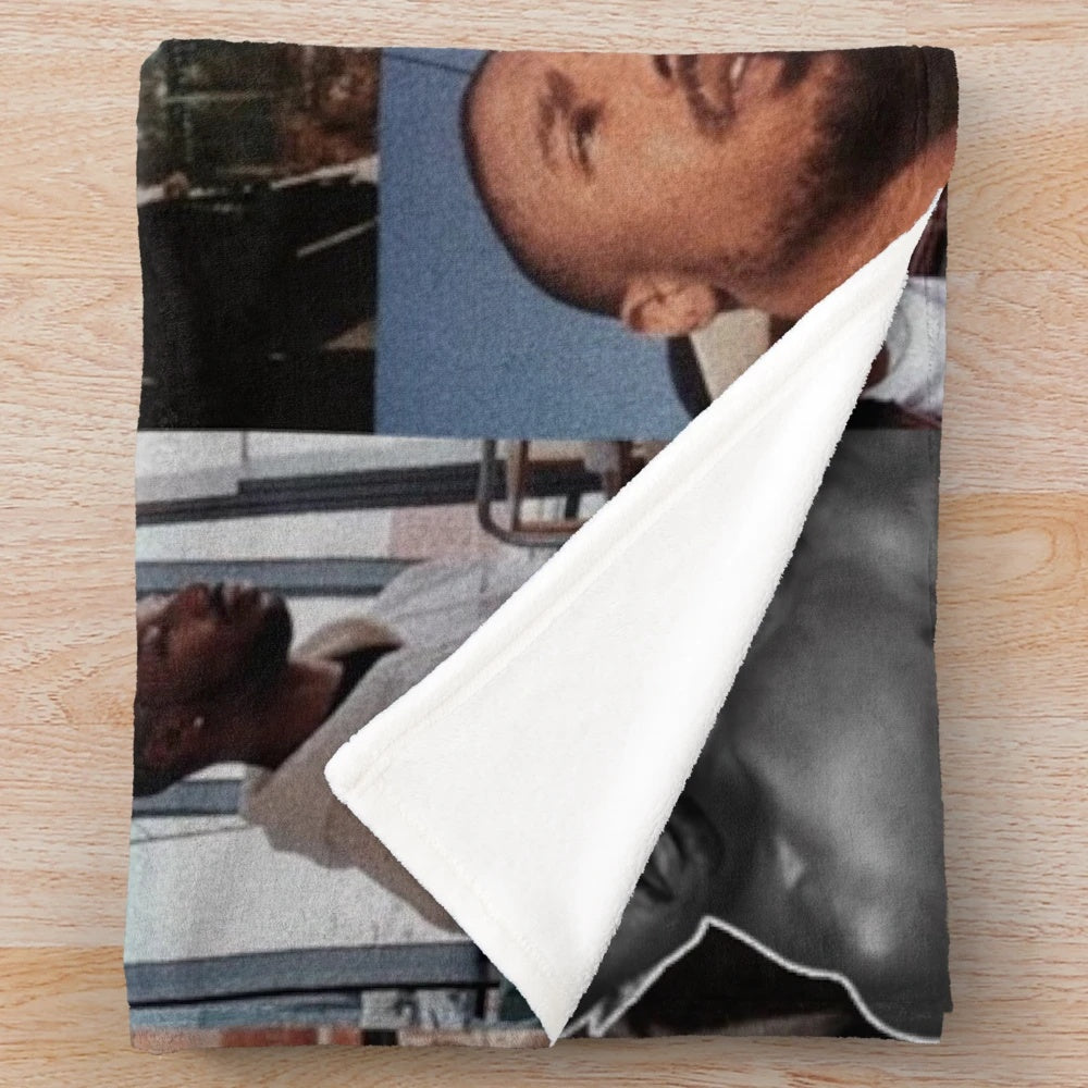 Michael B. Jordan celebrity photo collage plush blanket