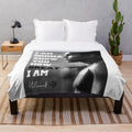 Muhammad Ali inspired plush blanket for boxing and combat sports fans