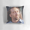 Custom Nicolas Cage inspired decorative pillow