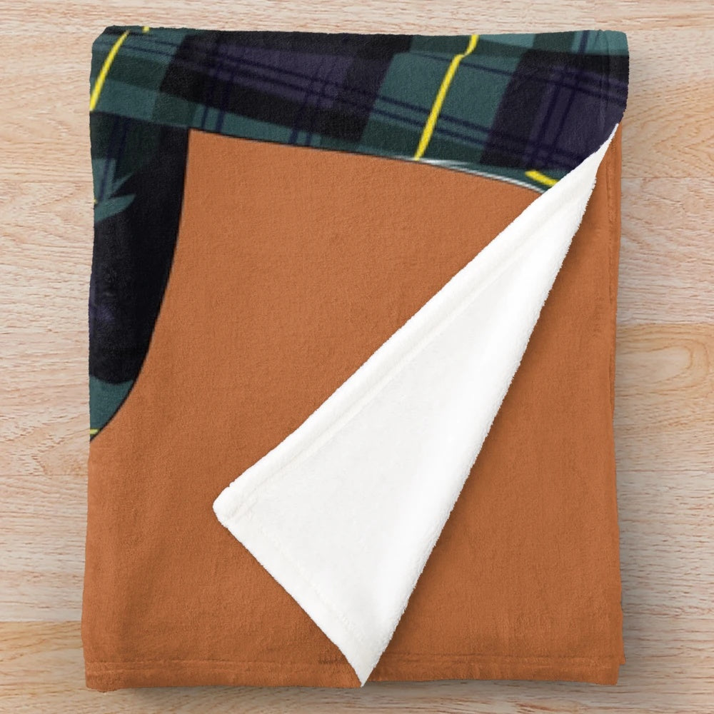 Plush blanket with Lil Baby inspired pop art design