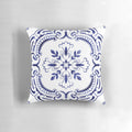 Decorative pillow featuring a vibrant Portuguese tile design, perfect for adding a touch of Portugal to your home.