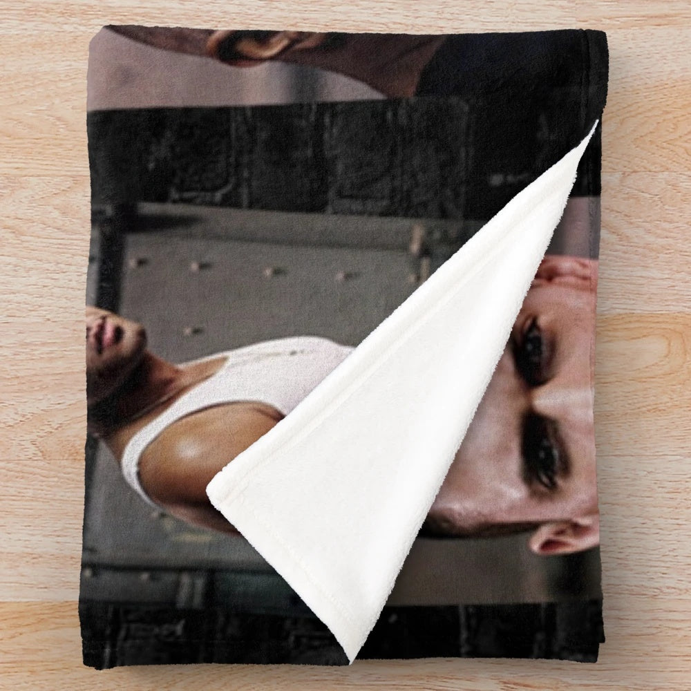 Prison Break Inspired Plush Blanket with Character Imagery