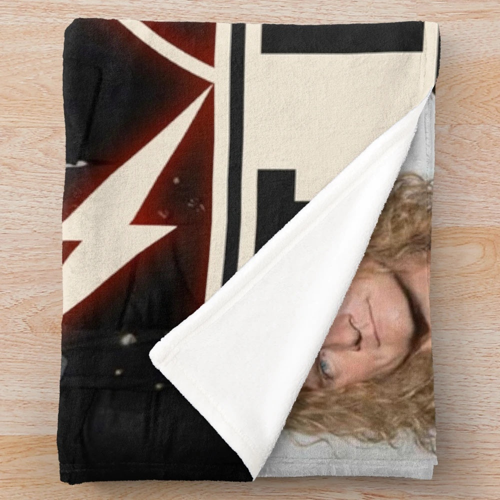 Tesla rock band personel plush blanket