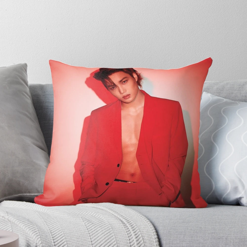 Exo-inspired decorative pillow featuring member Kai