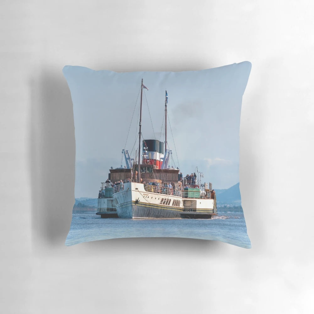 Paddle Steamer Waverley, a vintage cruise ship from 1947, sailing the Bristol Channel