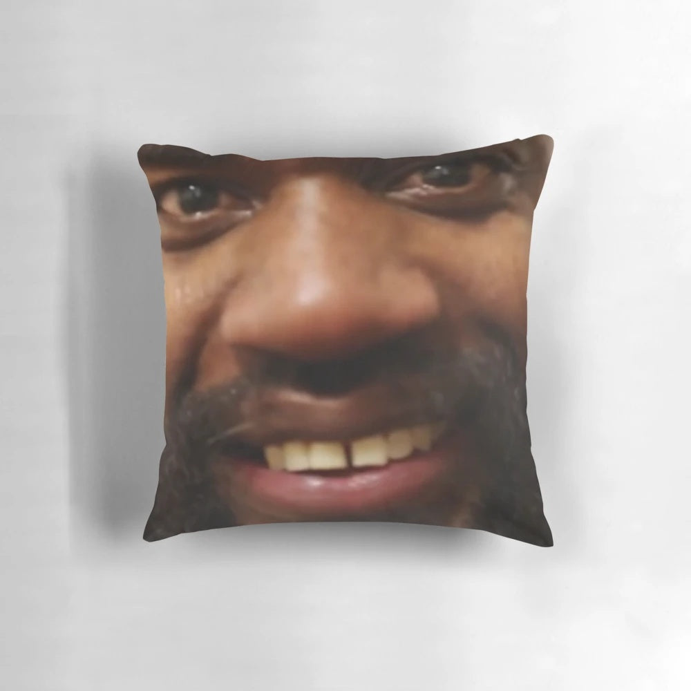 Death Grips-inspired pillow featuring MC Ride imagery for experimental music fans
