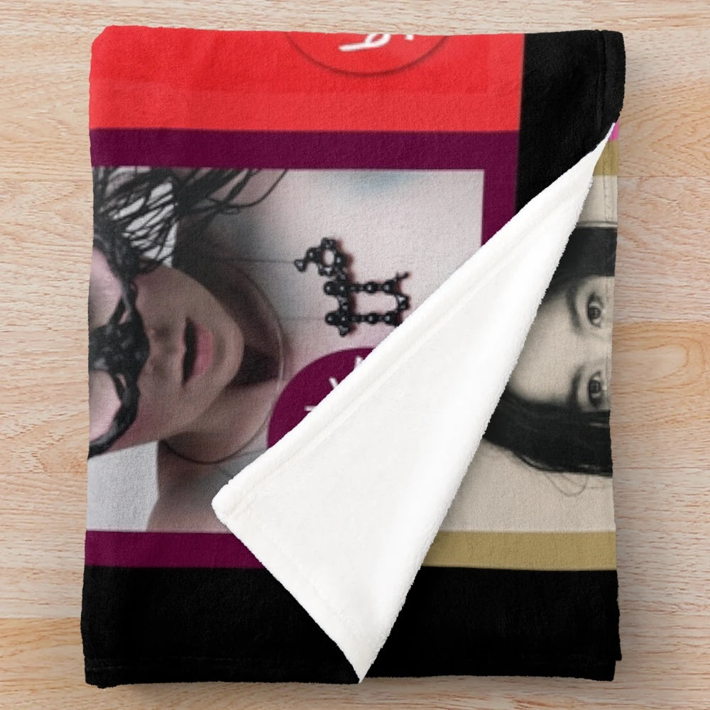 Plush blanket with Bjork's experimental and avant-garde music influence