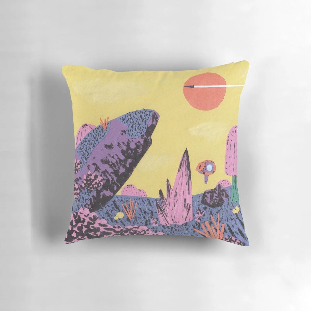 Alien Planet Pillow featuring a stunning space-themed design